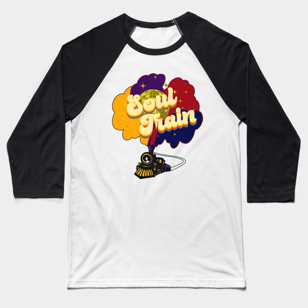 soul of train Baseball T-Shirt by koepoefan
